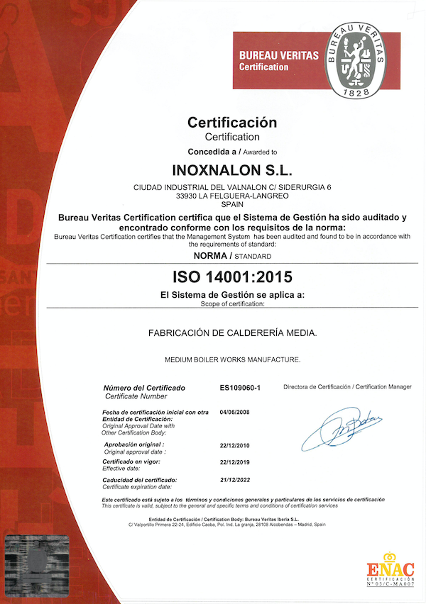 INOXNALON-ISO14001